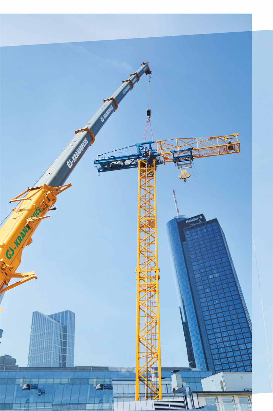 Modern topless tower crane from the SL series